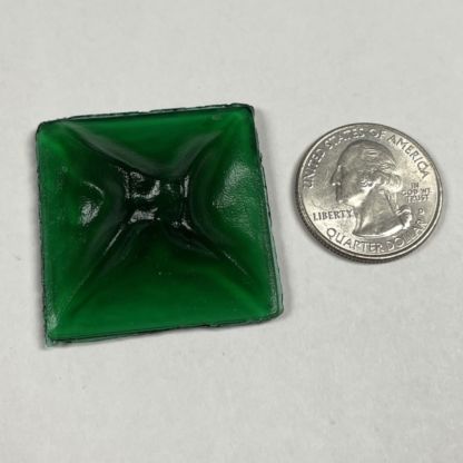 Old World Square 40mm Jewel -Green CR40-03 - Image 2