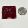 Old World Square 40mm Jewel -Red CR40-10 - Image 3