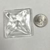 Old World Square 50mm Jewel -Clear CR50-01 - Image 2