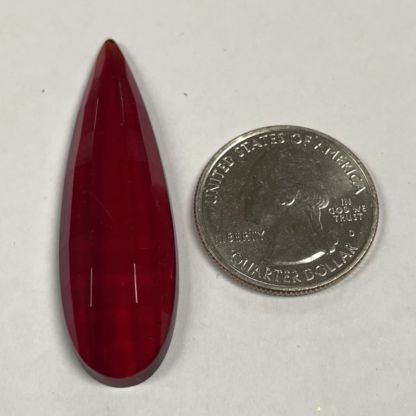 Teardrop Faceted Jewel-FD5015-10 Red - Image 2