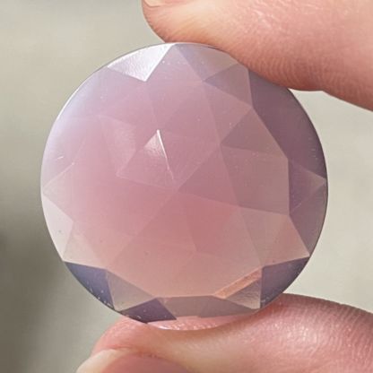 Faceted 30mm Round Jewel FR30-17 Pink Opal