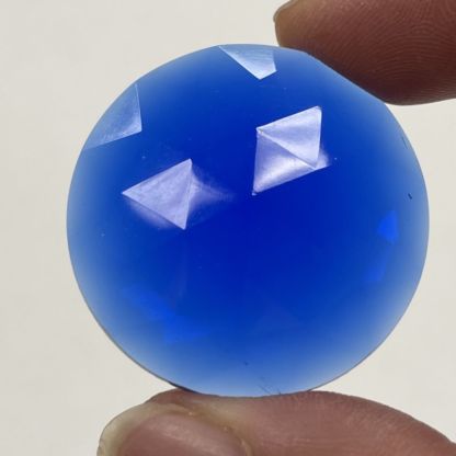 Faceted 35mm Round Jewel FR35-04 Blue