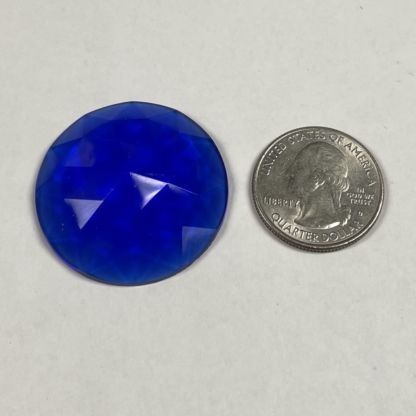 Faceted 35mm Round Jewel FR35-04 Blue - Image 2