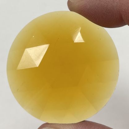 Faceted 40mm Round Jewel FR40-02 Amber - Image 2