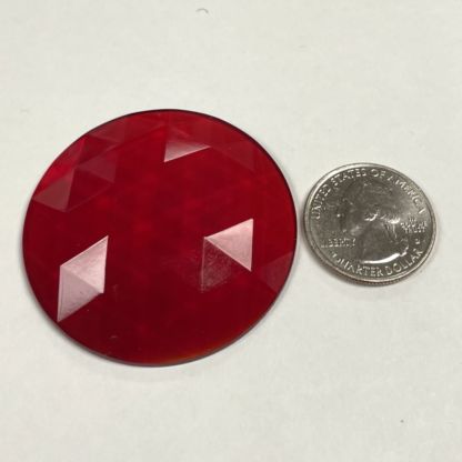 Faceted Round 50mm 2" Jewel FR50-10 Red - Image 2