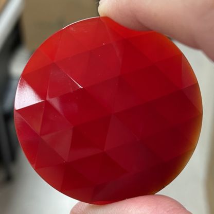 Faceted Round 50mm 2" Jewel FR50-10 Red - Image 3