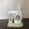 Lighted LED Shimmer Christmas Country Church - Image 3