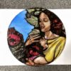 Painted Medallion Mother & Child PM043 - Image 4