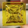 Old World Square 40mm Jewel - CR40-13 Yellow