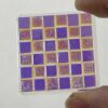 Dichroic Checkered Square 37mm Jewel - SCH37-01 Clear