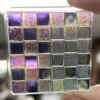 Dichroic Checkered Square 37mm Jewel - SCH37-01 Clear - Image 3