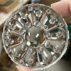 Round Texture 65mm (2 1/2") Jewel- Clear WM65-01 - Image 2
