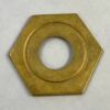 Pendant Lamp 6 Sided Brass Vase Cap 2 13/16"