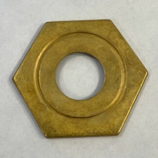 Pendant Lamp 6 Sided Brass Vase Cap 2 13/16"