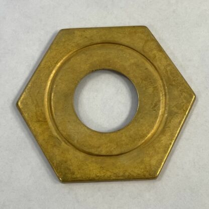 Pendant Lamp 6 Sided Brass Vase Cap 2 13/16"