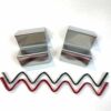 Dazzle Mini Stainless Steel Zig Zag Glass Mold Set of 2