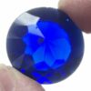 Double Faceted Round 30mm Jewel-Blue D30-04
