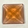 Faceted Square 25mm Jewel - Peach FQ25-08 - Image 2