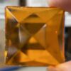Faceted Square 25mm Jewel - Orange FQ25-09 Seconds