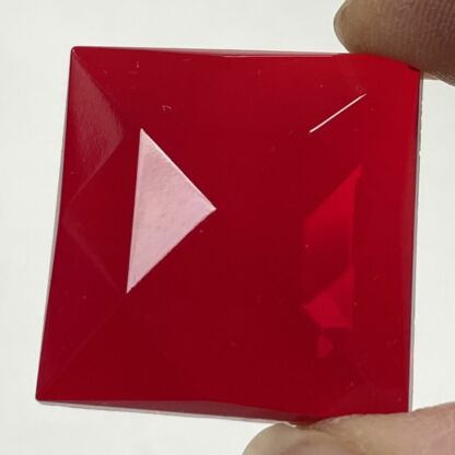 Faceted Square 30mm Jewel - Red FQ30-10