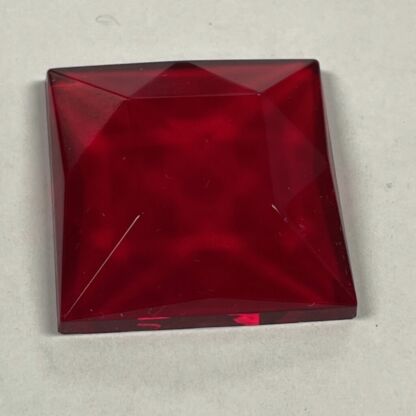 Faceted Square 30mm Jewel - Red FQ30-10 - Image 2