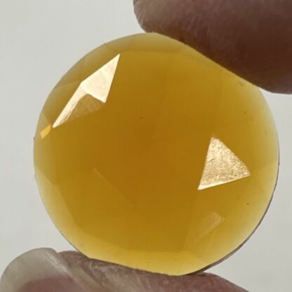 Faceted Round 22mm Jewel Amber 222-02
