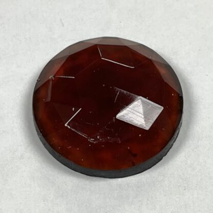 Faceted 20mm Round Jewel FR20-21 Dark Amber - Image 2