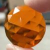 Faceted Round 25mm Jewel FR25-09 Orange