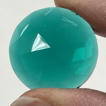 Faceted 25mm Round Jewel FR25-312 Aqua