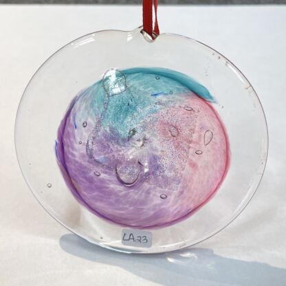 Rondel 3-D Handblown Glass - LA23