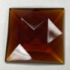 Faceted Square 50mm Jewel - Amber FQ50-02 - Image 2
