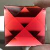 Faceted Square 50mm Jewel - Cranberry FQ50-340