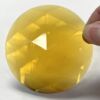 Round Faceted 75mm Jewel -Amber FR75-02