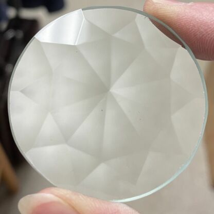 Clear Round Faceted Jewel-2" (50mm) FST50-01