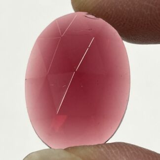 Faceted Oval 15mm x 25mm Jewel-Cranberry OV1525-340