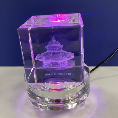 Crystal 3" Lighted Base - Image 3