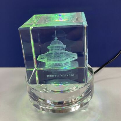 Crystal 3" Lighted Base - Image 2
