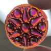 Dichroic Fancy 42mm Jewel BC42-340 Cranberry