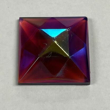 Dichroic Square 25mm Jewel RQ25-340 Cranberry - Image 3