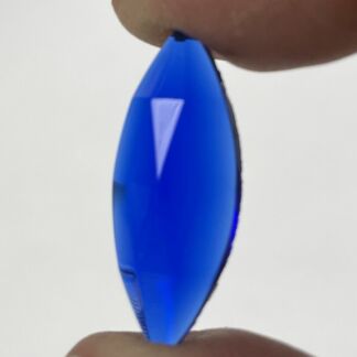 Faceted Pointed Oval Jewel S1227-04 Blue