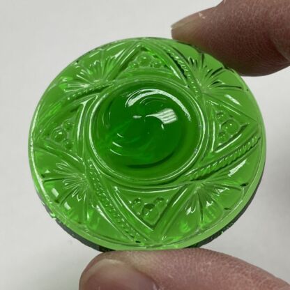Victorian Round 40mm Jewel- Green VFR40-03 - Image 2