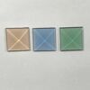 Square Colored Glass Bevel - 1" x 1"