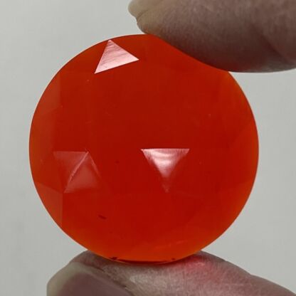 Faceted 25mm Round Jewel FR25-10LT Light Red