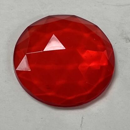 Faceted 25mm Round Jewel FR25-10LT Light Red - Image 2