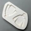 LF246 Two Holiday Sweater Ornament Mold