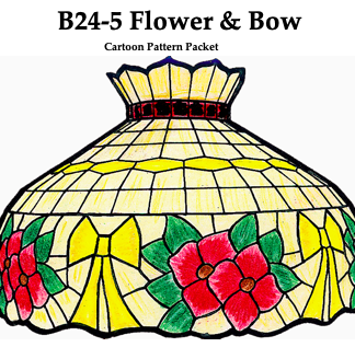 Worden B24-5 Flower & Bow Lamp Pattern