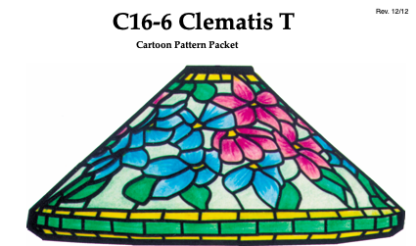 Worden C16-6 Clematis Lamp Pattern
