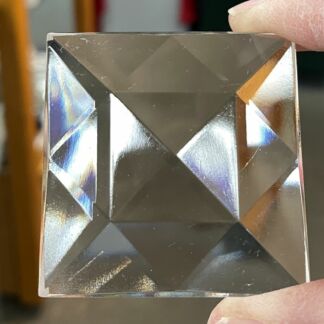 Faceted Square 50mm Jewel - Clear FQ50-01