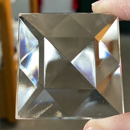 Faceted Square 50mm Jewel - Clear FQ50-01