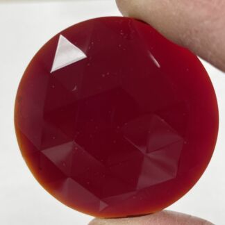 Faceted Round 50mm 2" Jewel FR50-111 Dark Red 50 mm
